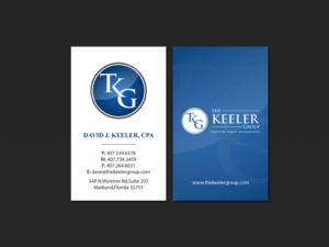Visitenkarten-Design von Creations Box 2015 für The Keeler Group | Design: #15419502