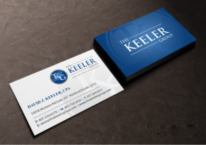 Visitenkarten-Design von Creations Box 2015 für The Keeler Group | Design: #15419599