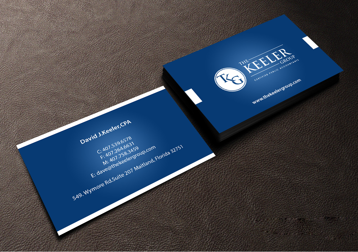 Visitenkarten-Design von Creations Box 2015 für The Keeler Group | Design #15461219