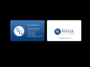 Design de Carte de Visite par Creations Box 2015 pour The Keeler Group | Design : #15461246