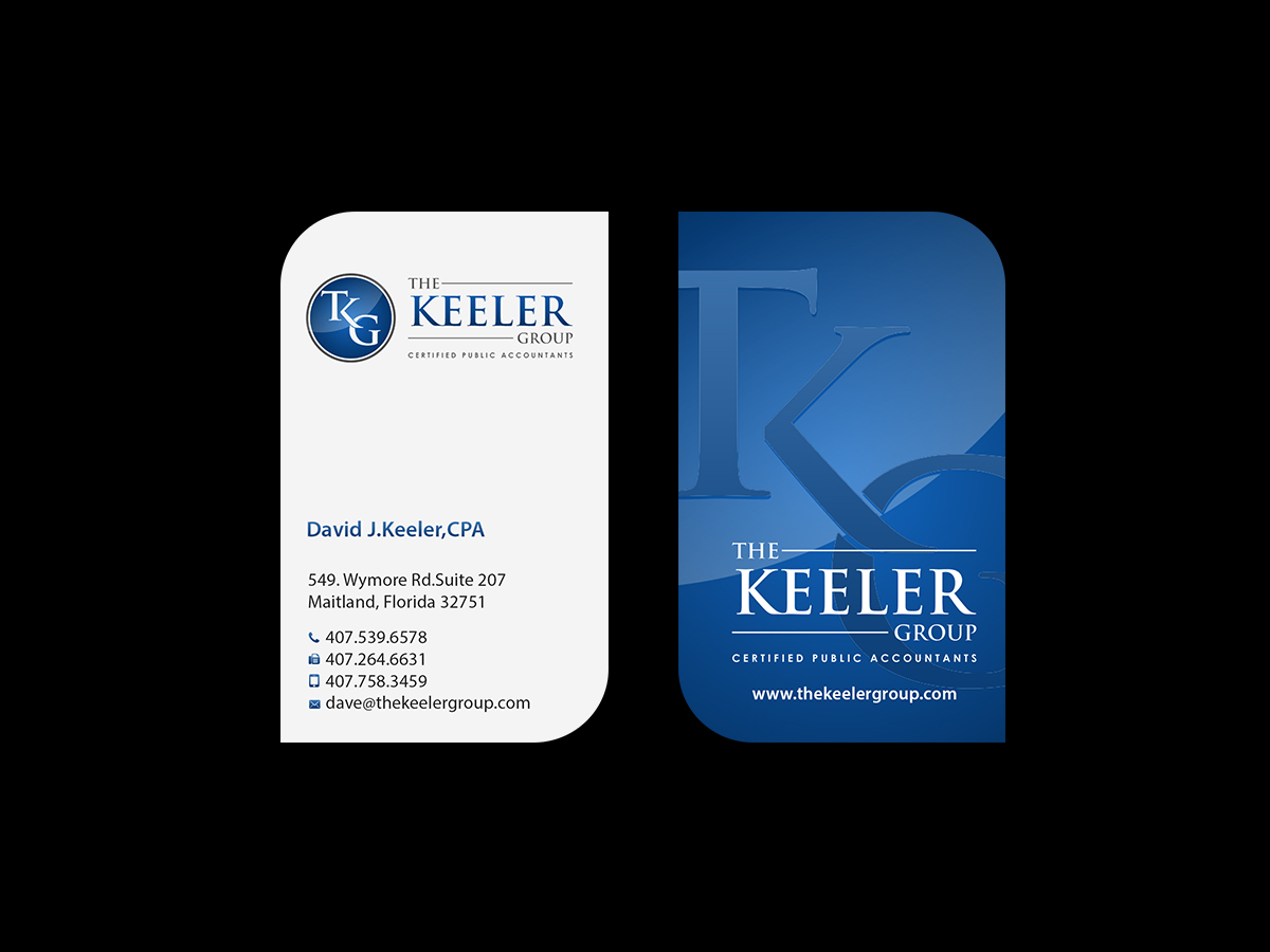 Business Card Design by Creations Box 2015 for The Keeler Group | Design #15461259