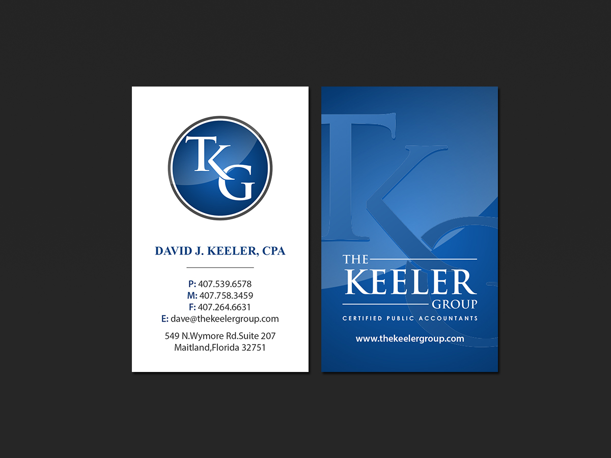 Diseño de Tarjeta de Presentación por Creations Box 2015 para The Keeler Group | Diseño #15479474