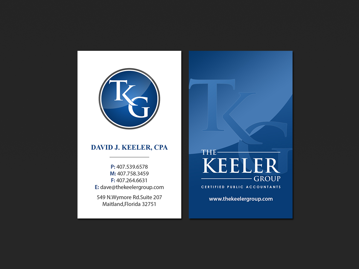 Visitenkarten-Design von Creations Box 2015 für The Keeler Group | Design: #15498062