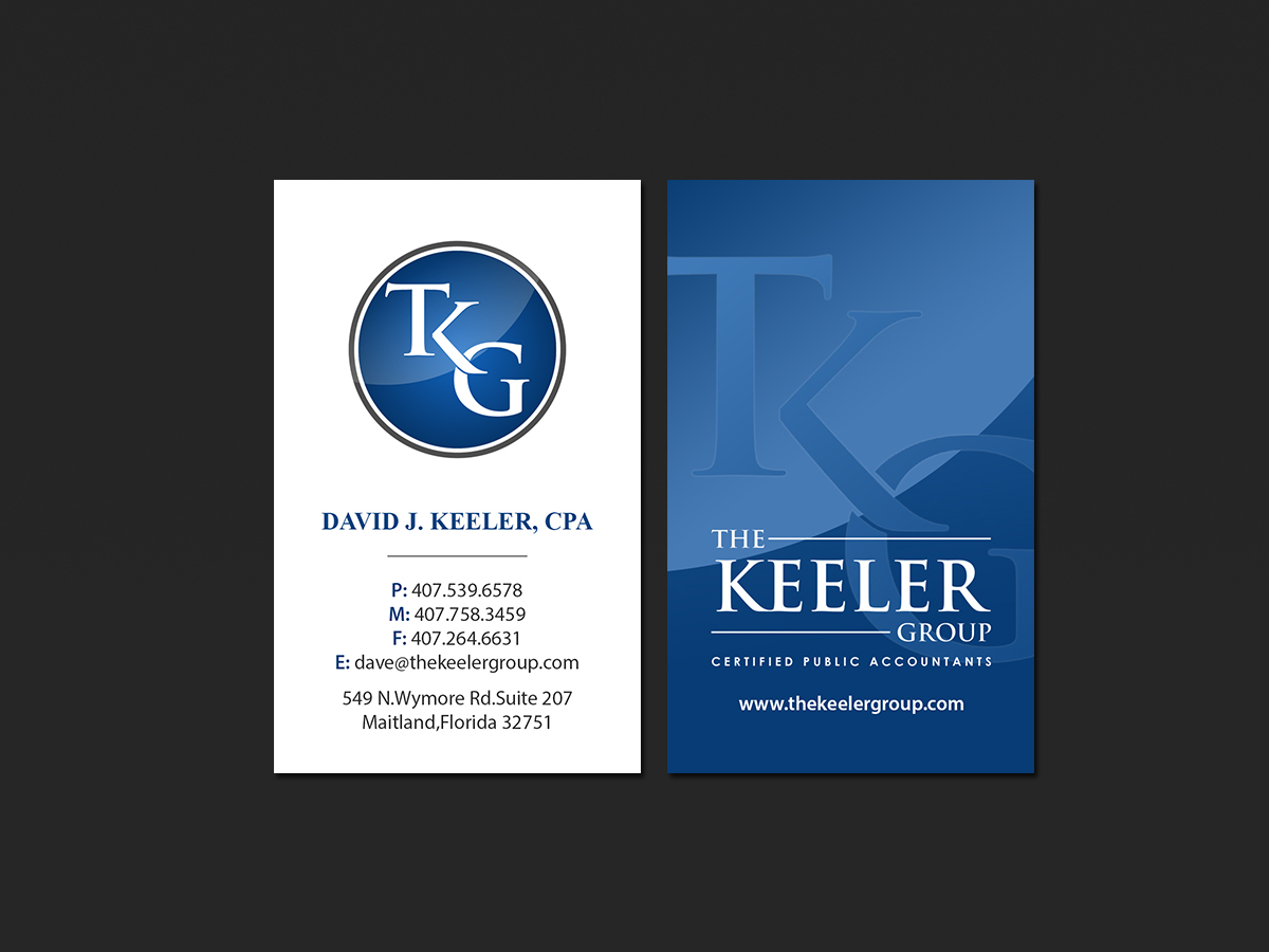 Business Card Design by Creations Box 2015 for The Keeler Group | Design #15546349