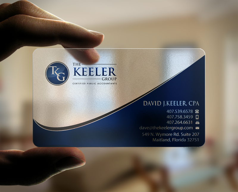 Visitenkarten-Design von Brand aid für The Keeler Group | Design #15416404