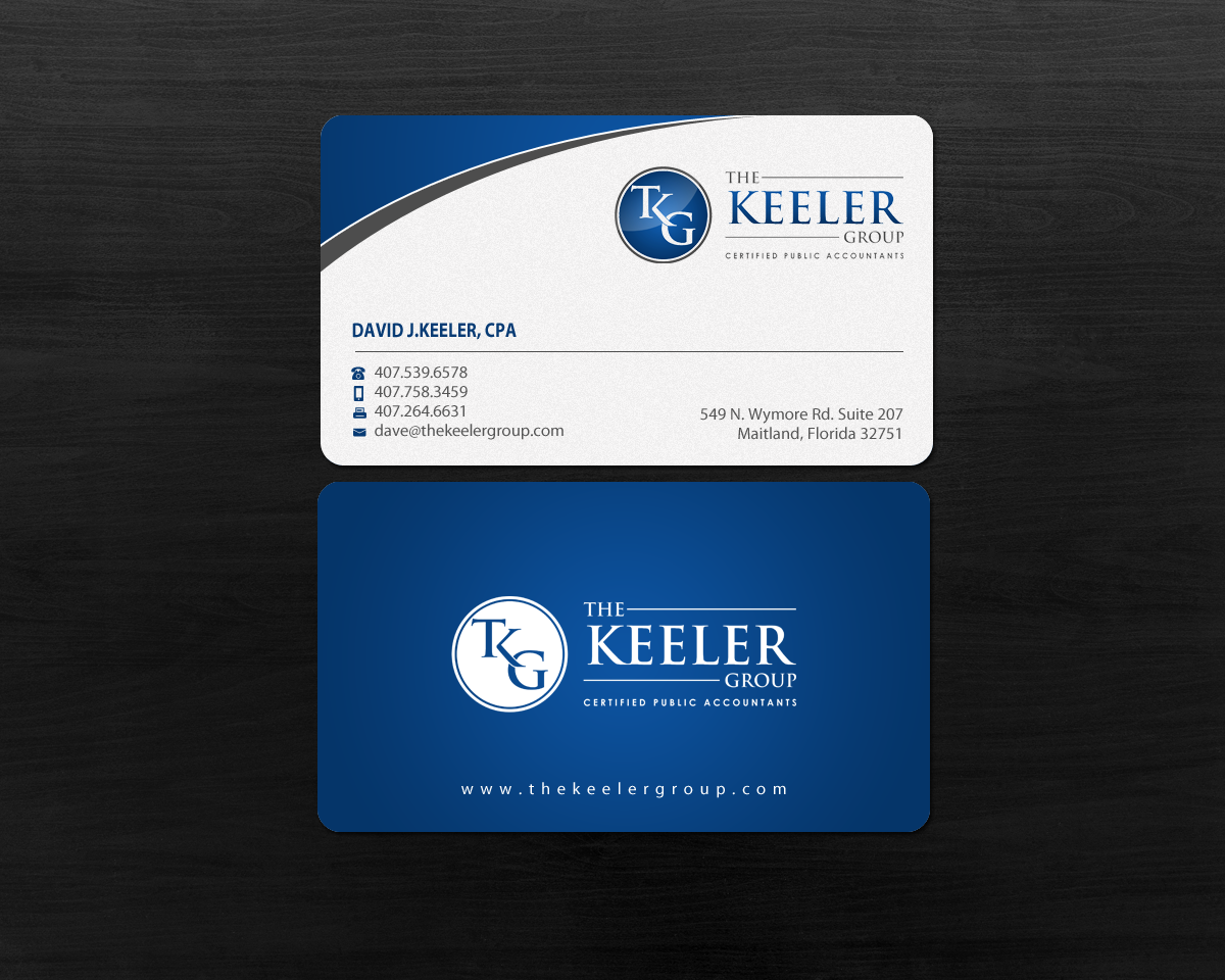 Business Card Design by Brand aid for The Keeler Group | Design #15416407