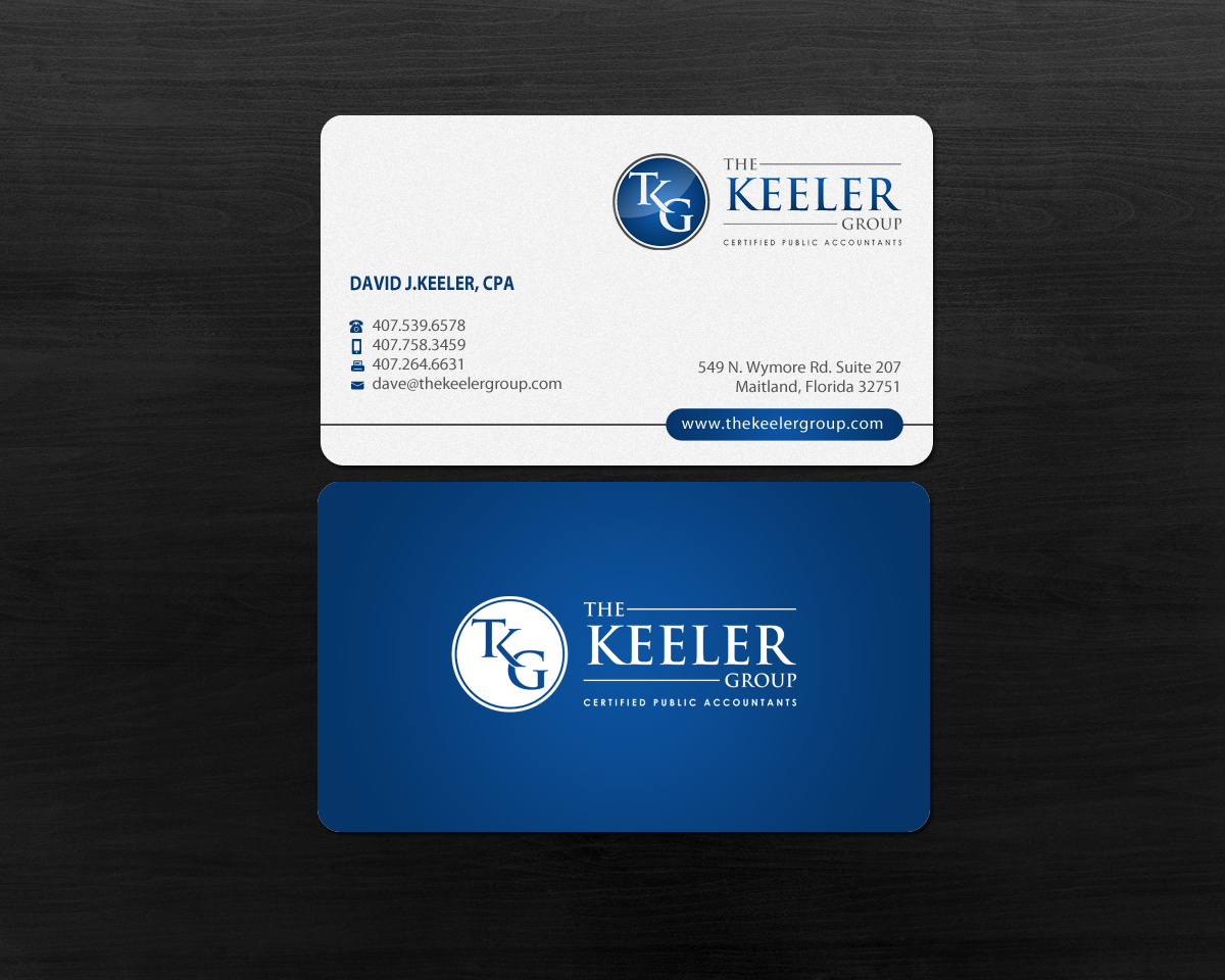 Business Card Design by Brand aid for The Keeler Group | Design #15416411