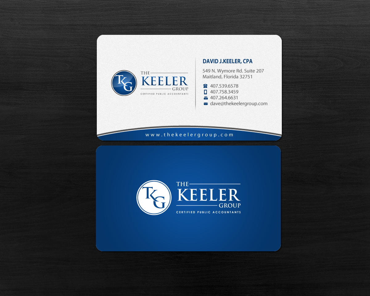 Visitenkarten-Design von Brand aid für The Keeler Group | Design #15416415