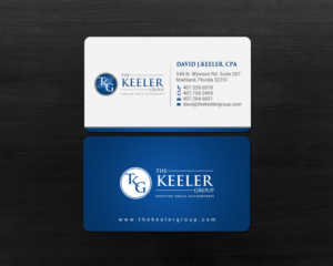 Business Card Design by chandrayaan.creative for The Keeler Group | Design #15413045