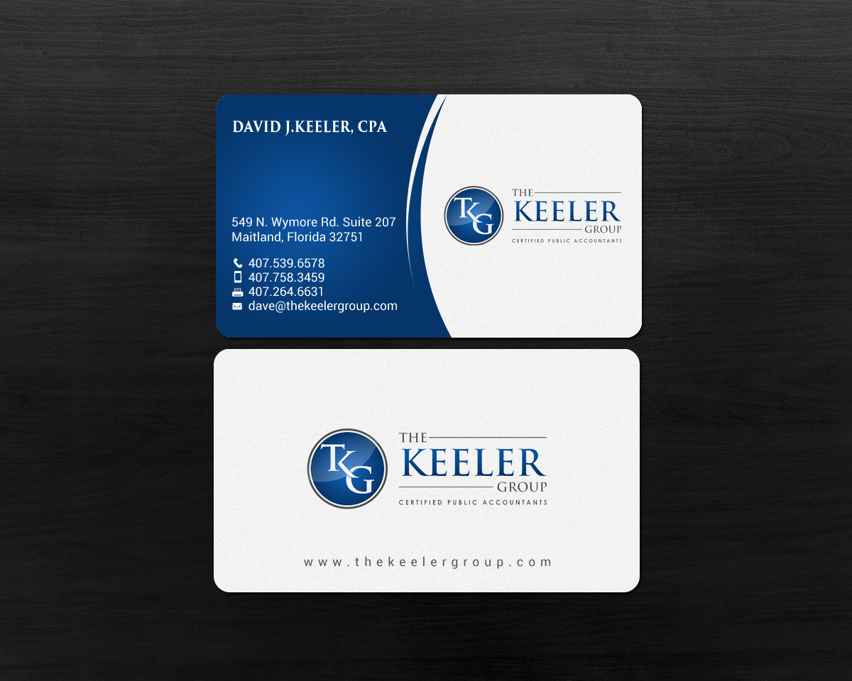 Business Card Design by chandrayaan.creative for The Keeler Group | Design #15413148