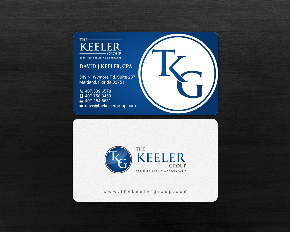 Business Card Design by chandrayaan.creative for The Keeler Group | Design #15413155
