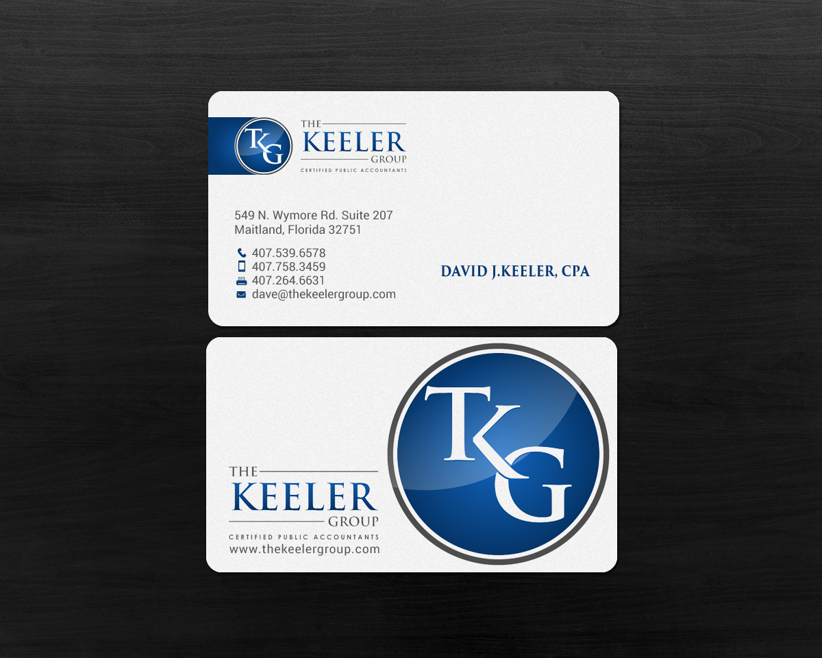 Design de Carte de Visite par chandrayaan.creative pour The Keeler Group | Design #15413158