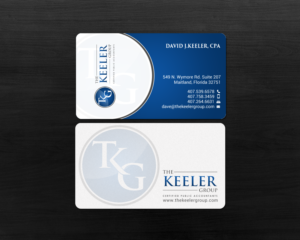 Design de Carte de Visite par chandrayaan.creative pour The Keeler Group | Design : #15415799