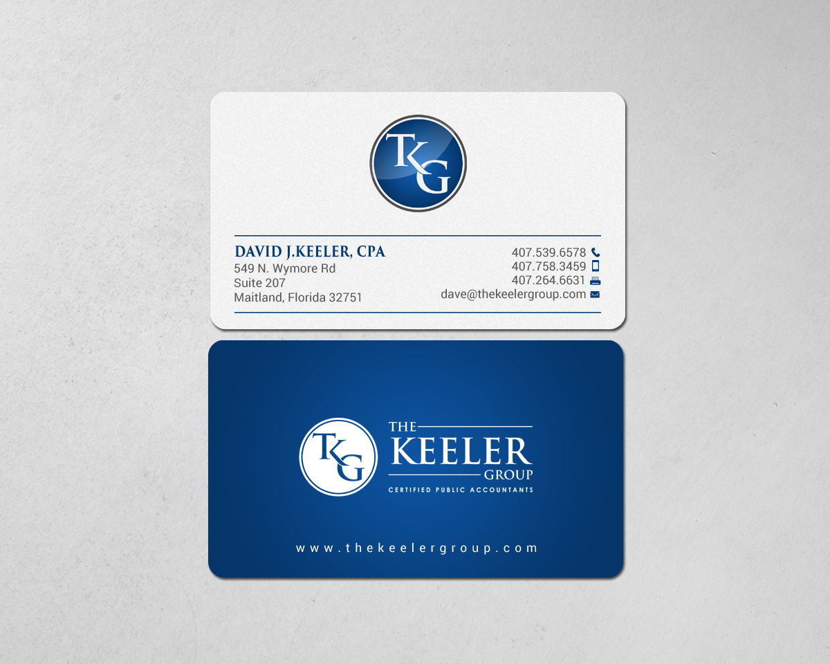 Design de Carte de Visite par chandrayaan.creative pour The Keeler Group | Design #15415802