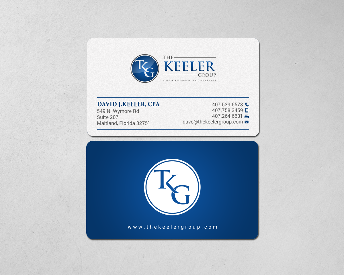 Design de Carte de Visite par chandrayaan.creative pour The Keeler Group | Design #15415812