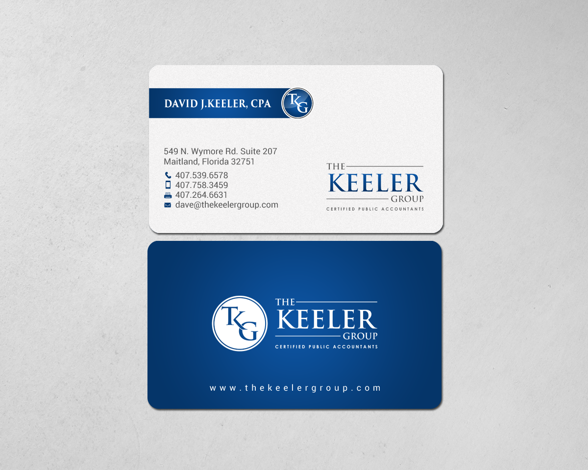 Design de Carte de Visite par chandrayaan.creative pour The Keeler Group | Design #15415815