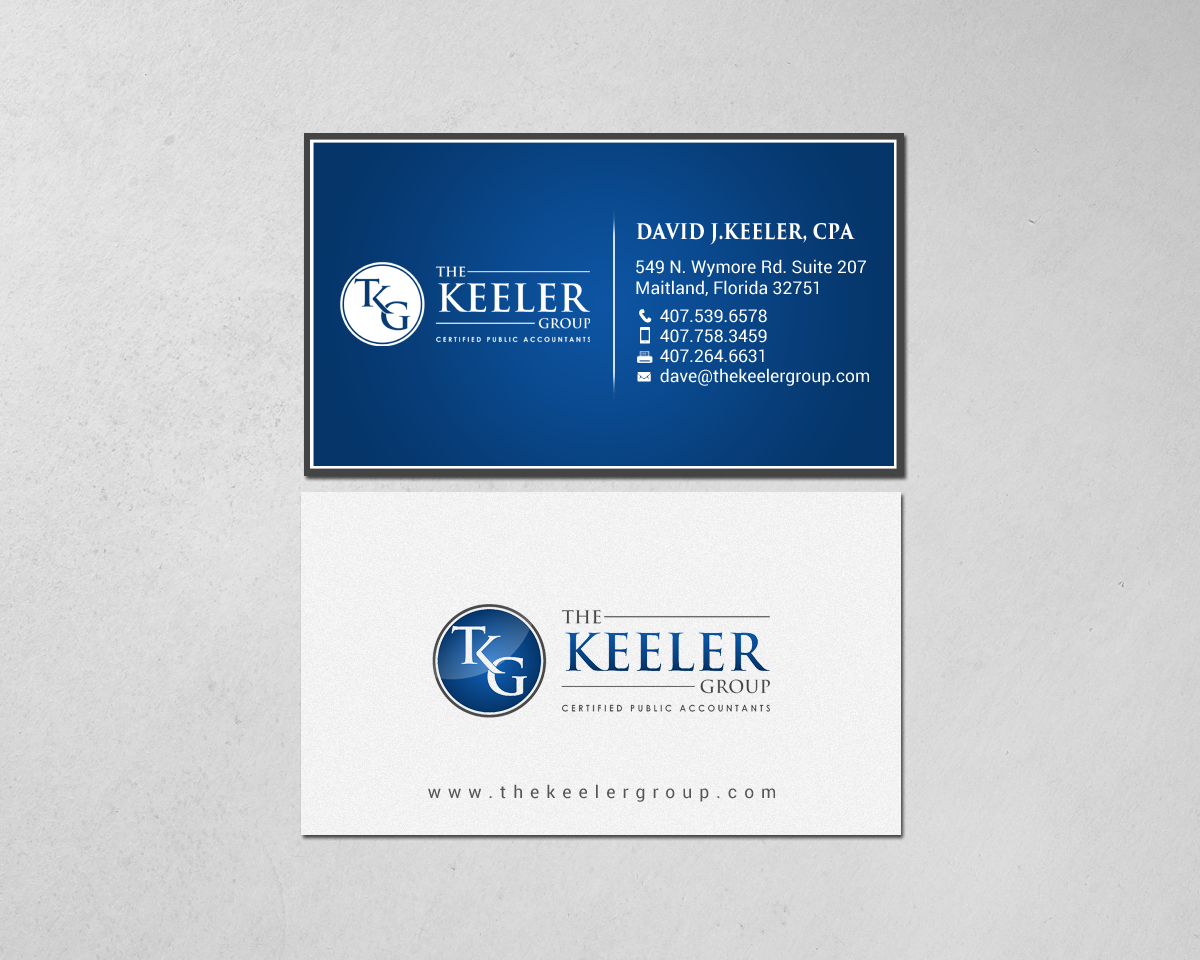 Business Card Design by chandrayaan.creative for The Keeler Group | Design #15415817