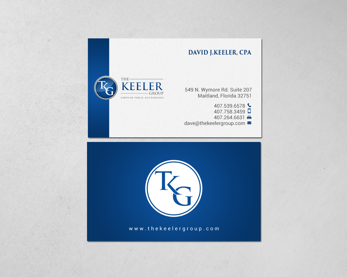Business Card Design by chandrayaan.creative for The Keeler Group | Design #15415819