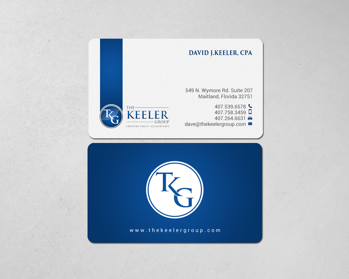 Business Card Design by chandrayaan.creative for The Keeler Group | Design #15415822