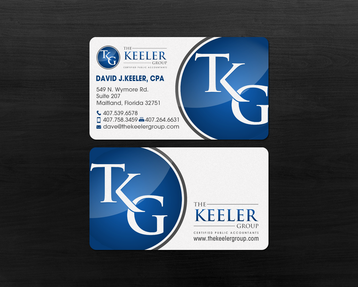 Business Card Design by chandrayaan.creative for The Keeler Group | Design #15428904