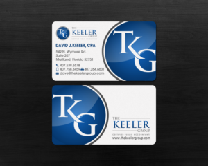 Visitenkarten-Design von chandrayaan.creative für The Keeler Group | Design: #15428904