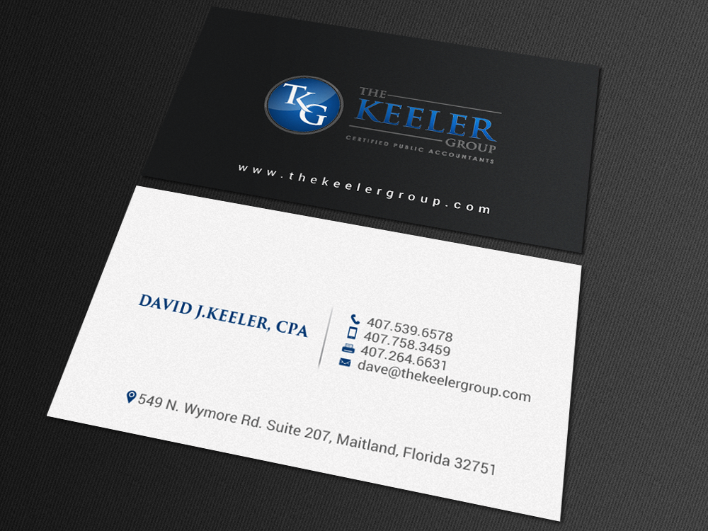 Design de Carte de Visite par chandrayaan.creative pour The Keeler Group | Design #15448168