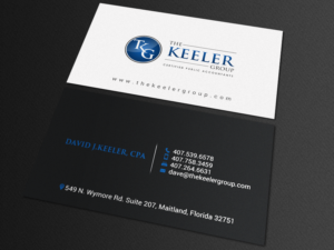 Design de Carte de Visite par chandrayaan.creative pour The Keeler Group | Design : #15448175