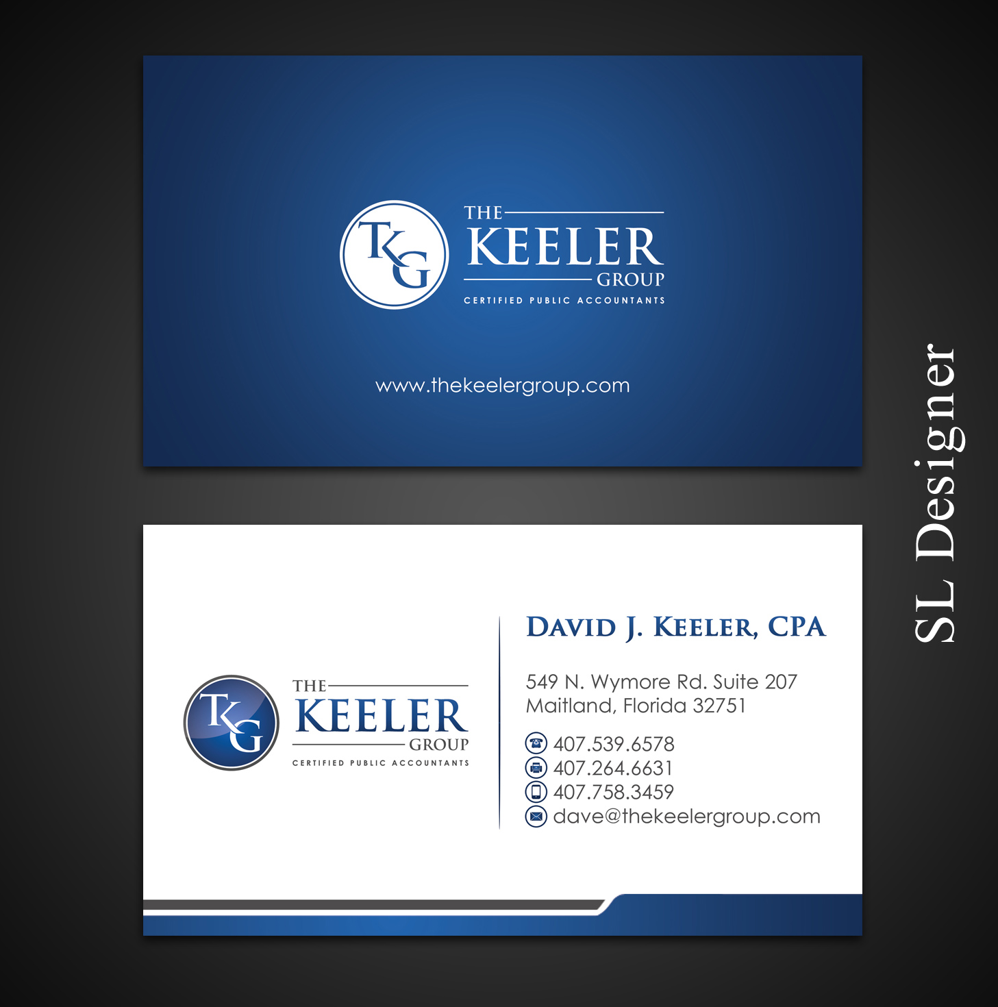 Design de Carte de Visite par SL Designer pour The Keeler Group | Design #15415846