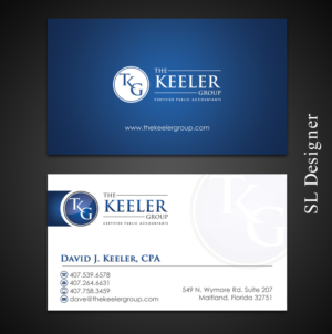 Visitenkarten-Design von SL Designer für The Keeler Group | Design: #15415926