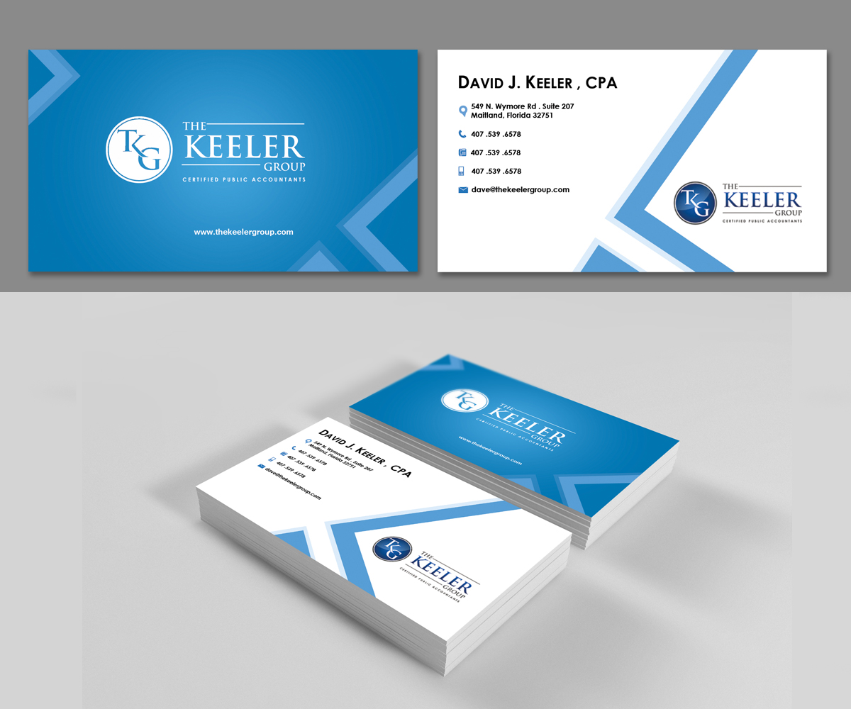 Business Card Design by shijujames26 for The Keeler Group | Design #15532844