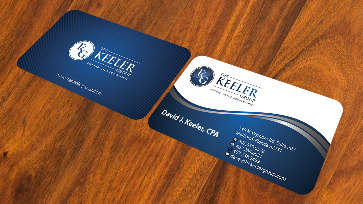 Business Card Design by alpesh9520 for The Keeler Group | Design #15424220