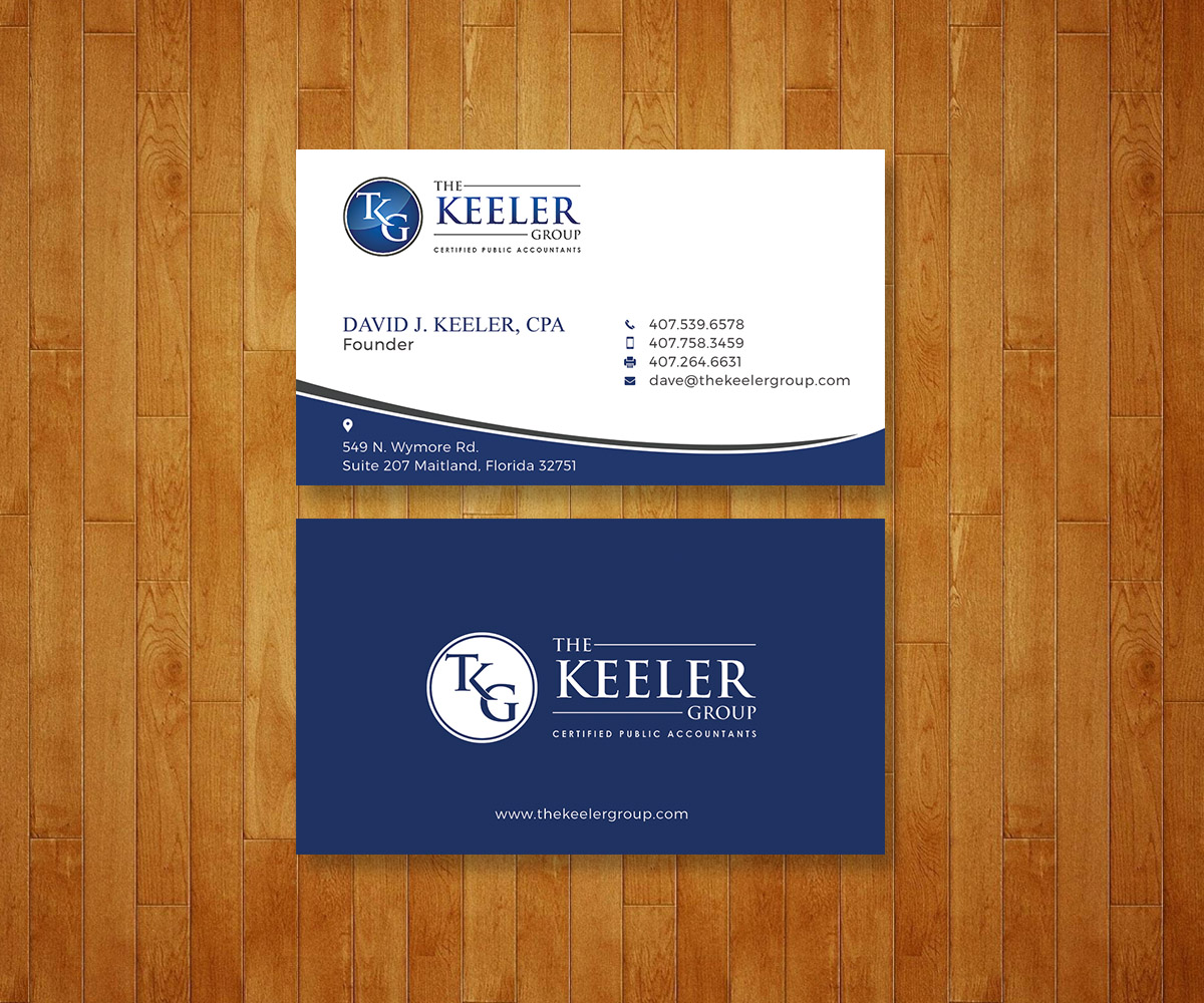 Business Card Design by Graphic Flame for The Keeler Group | Design #15414776
