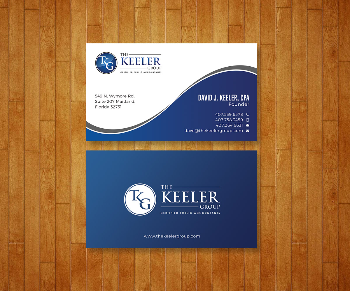 Diseño de Tarjeta de Presentación por Graphic Flame para The Keeler Group | Diseño #15414811