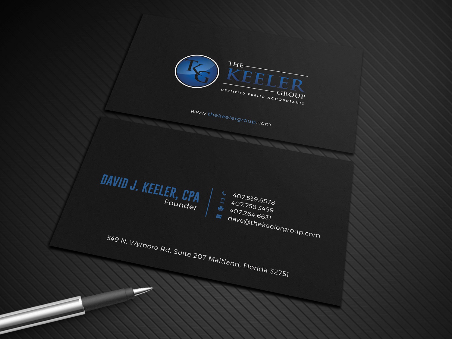 Design de Carte de Visite par Graphic Flame pour The Keeler Group | Design #15414815