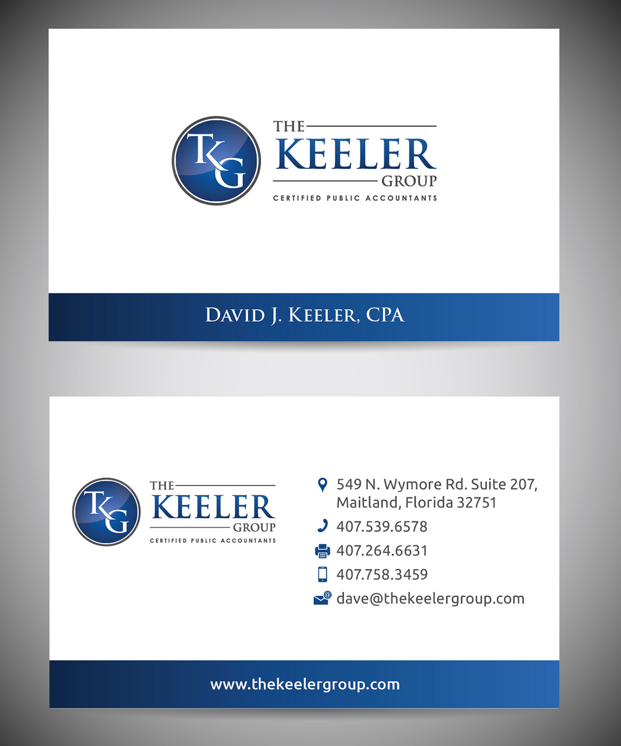 Diseño de Tarjeta de Presentación por dmwashigadi para The Keeler Group | Diseño #15519639