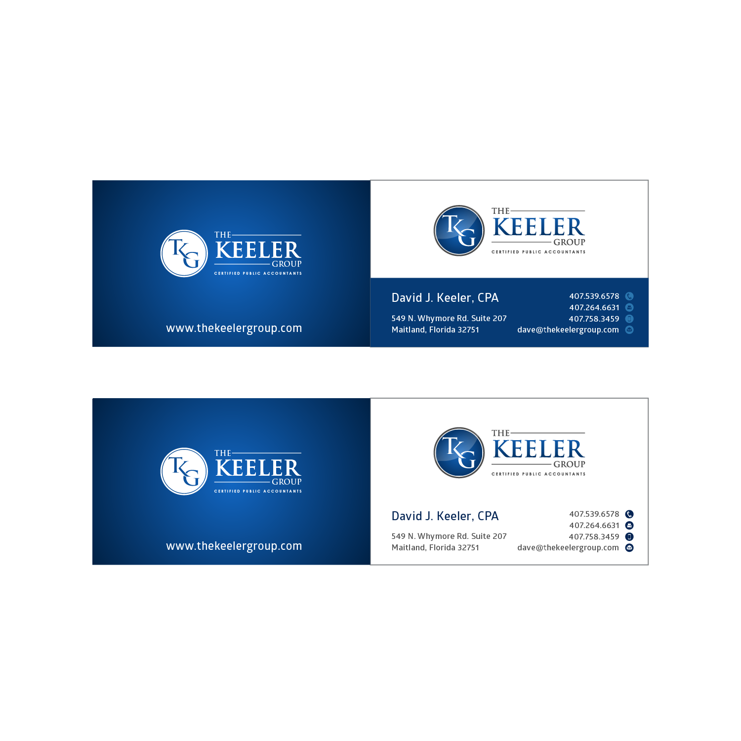 Business Card Design by elsie days for The Keeler Group | Design #15532775