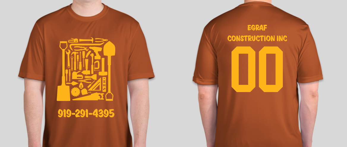 Diseño de Camiseta por Art Monkey para Egraf Construction Inc | Diseño #15422897