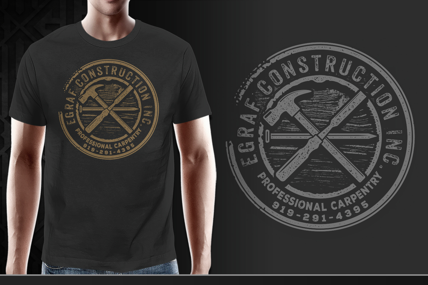 T-shirt Design by gekgrfx for Egraf Construction Inc | Design #15548295