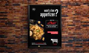 Restaurant Email Club Sign Up Poster | Poster-Design von D Creative