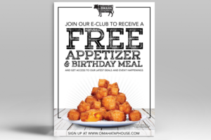 Restaurant Email Club Sign Up Poster | Diseño de Póster por Luniere Designs