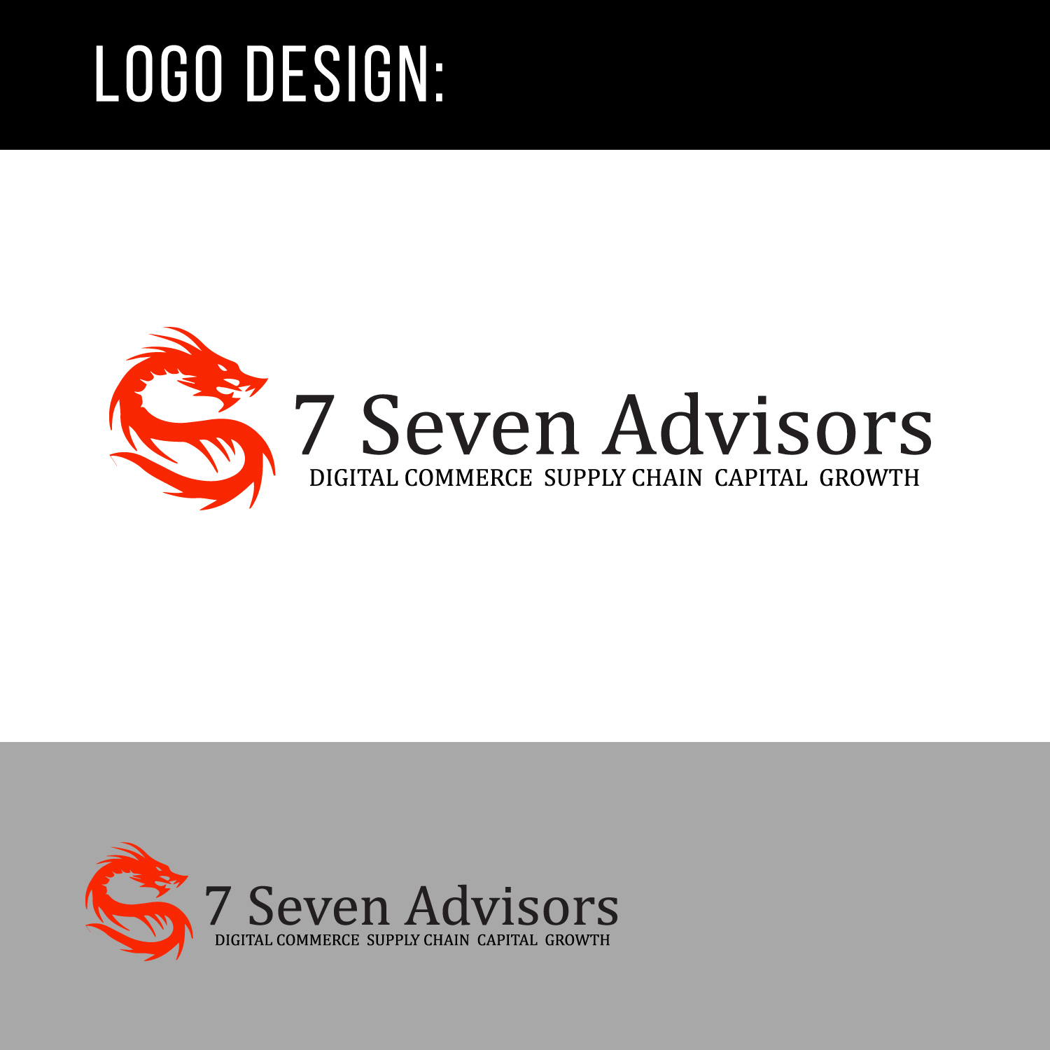 Logo Design by designzen3d Studio for 7 Seven Advisors | Design #15422860