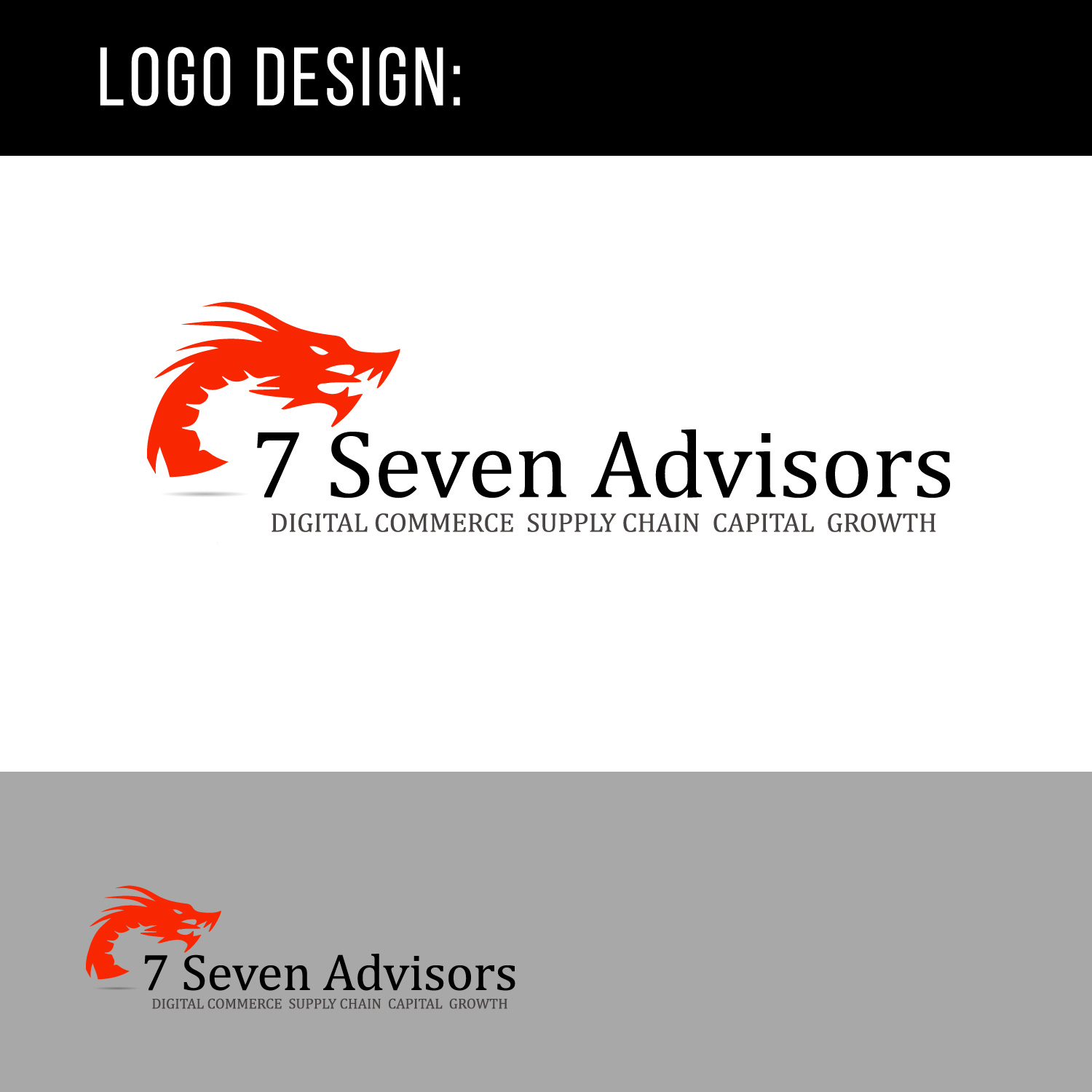 Logo Design by designzen3d Studio for 7 Seven Advisors | Design #15422866