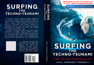 book cover for title "Surfing The Techno Tsunami" 