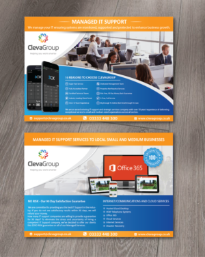 Flyer for Leaflet Dropping - A5 - Managed IT Support Flyer | Flyer-Design von alex989