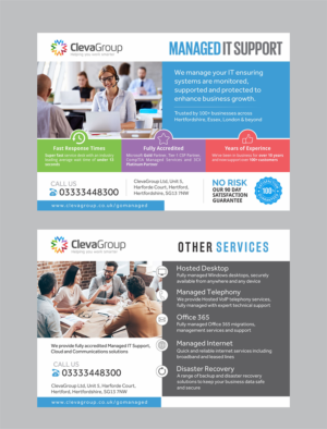 Flyer Design by DesignMarket for ClevaGroup Ltd | Design: #15470439