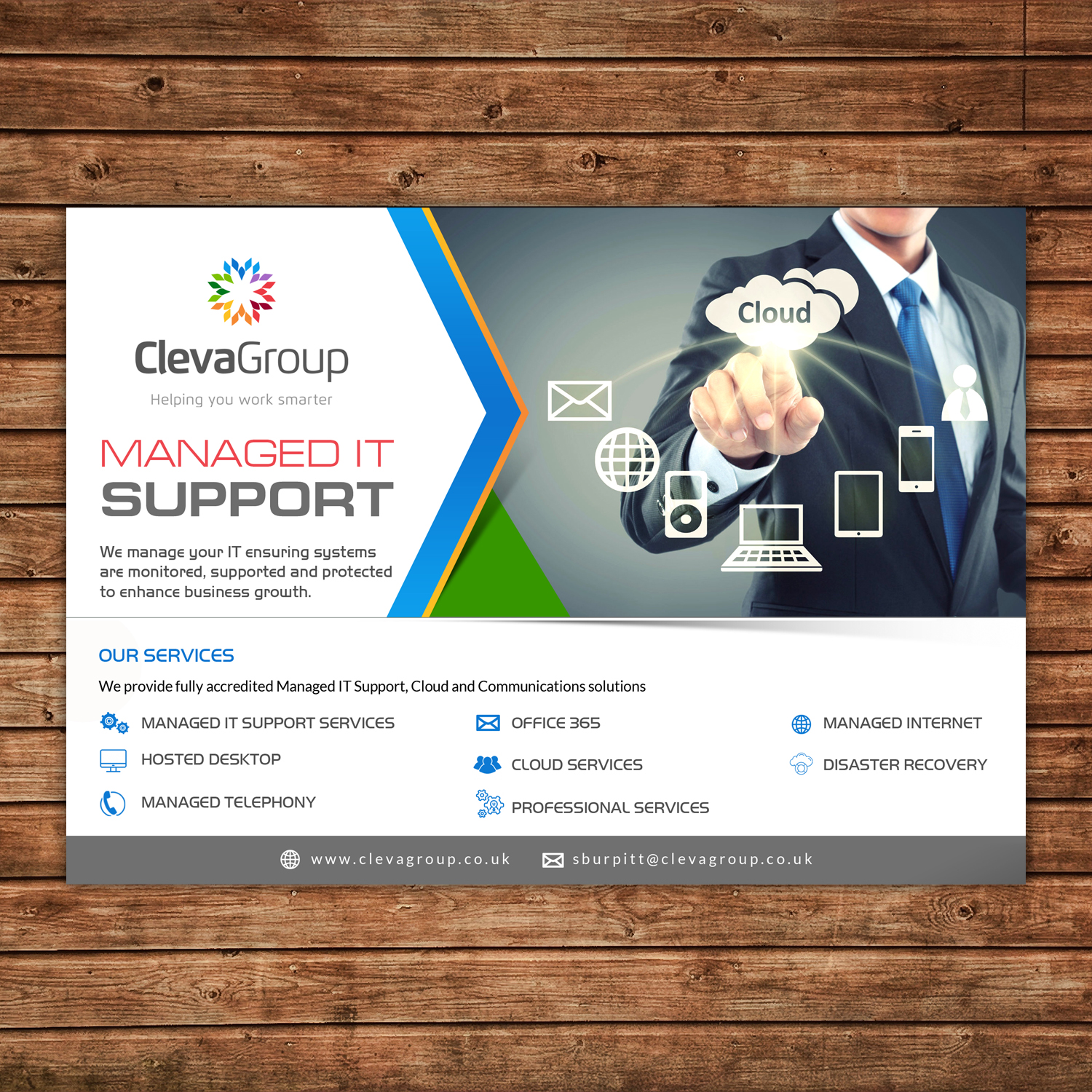 Flyer Design by debdesign for ClevaGroup Ltd | Design #15418073