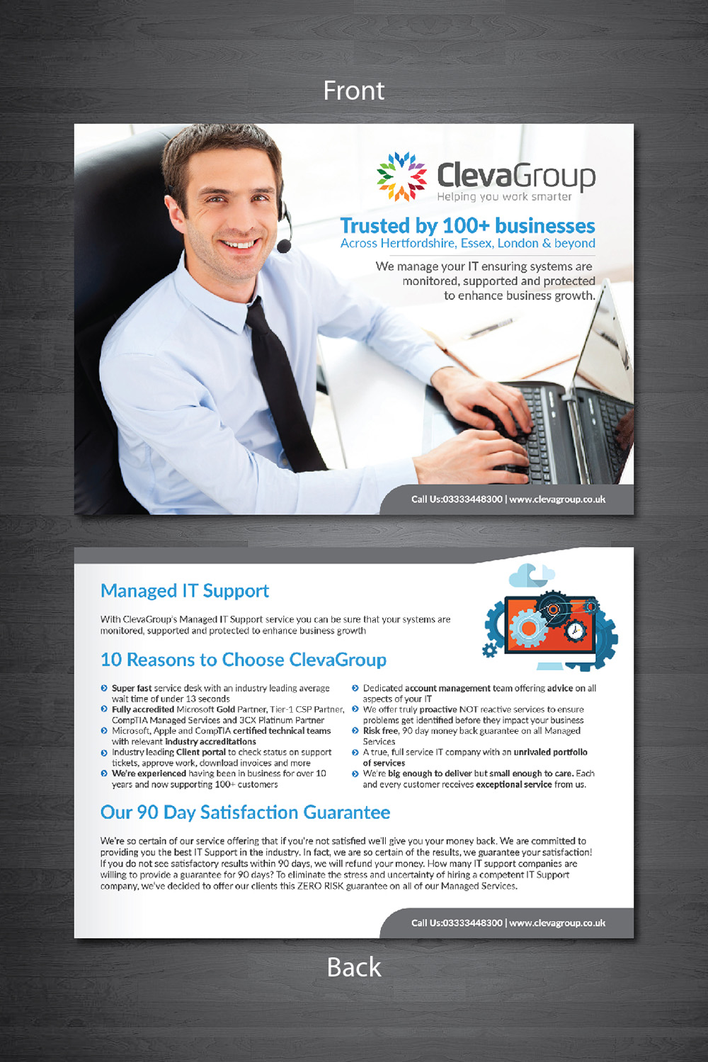 Flyer Design by Deziners Zone for ClevaGroup Ltd | Design #15424613