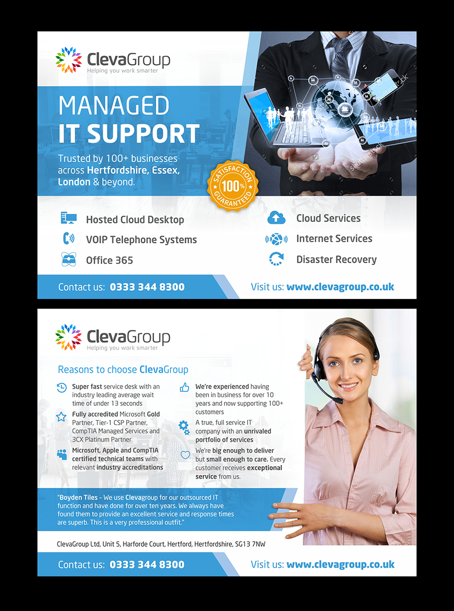 Flyer Design by D Creative for ClevaGroup Ltd | Design #15545419