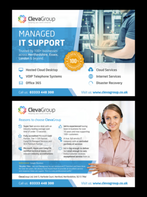 Flyer for Leaflet Dropping - A5 - Managed IT Support Flyer | Flyer-Design von D Creative
