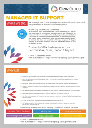 Flyer Design by vasanth6960 for ClevaGroup Ltd | Design: #15466590
